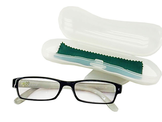 老眼用メガネ カジュアル TRツートングラス 老眼鏡 JAPAN OPTICAL +4.00 ホワイト拍卖