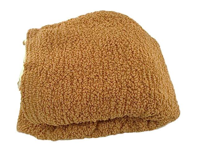 ソファーベッドカバー 超ストレッチ ポコポコ素材 フィットタイプ ライトブラウン拍卖