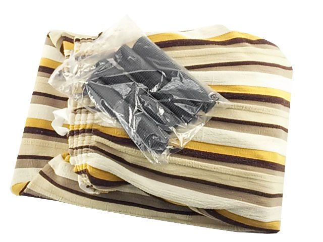 肘あり ソファーカバー ジャカード織 ストレッチ素材 Sサイズ 1人掛用 ストライプ柄 ベージュ系拍卖