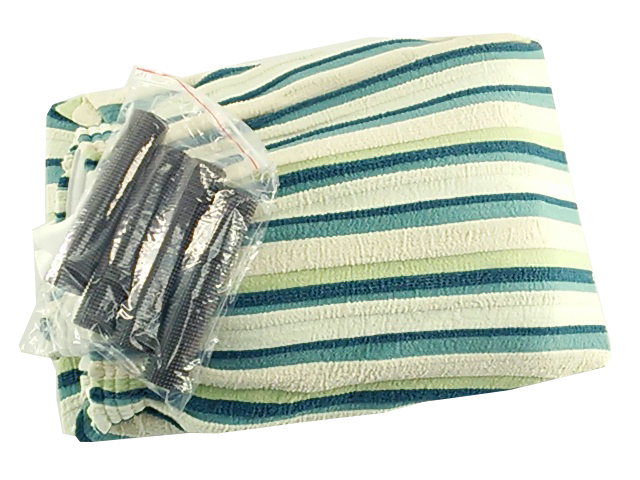 肘あり ソファーカバー ジャカード織 ストレッチ素材 Sサイズ 1人掛用 ストライプ柄 ブルー系拍卖