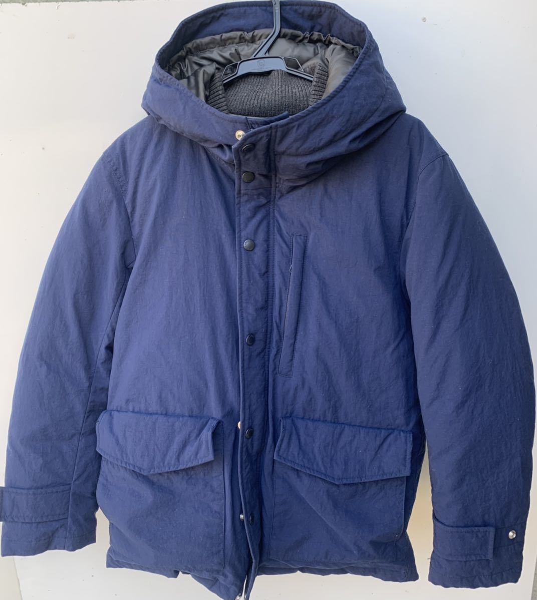 16A/W SHIPSウインドストッパーダウンジャケットGORE【M】ネイビー シップス拍卖