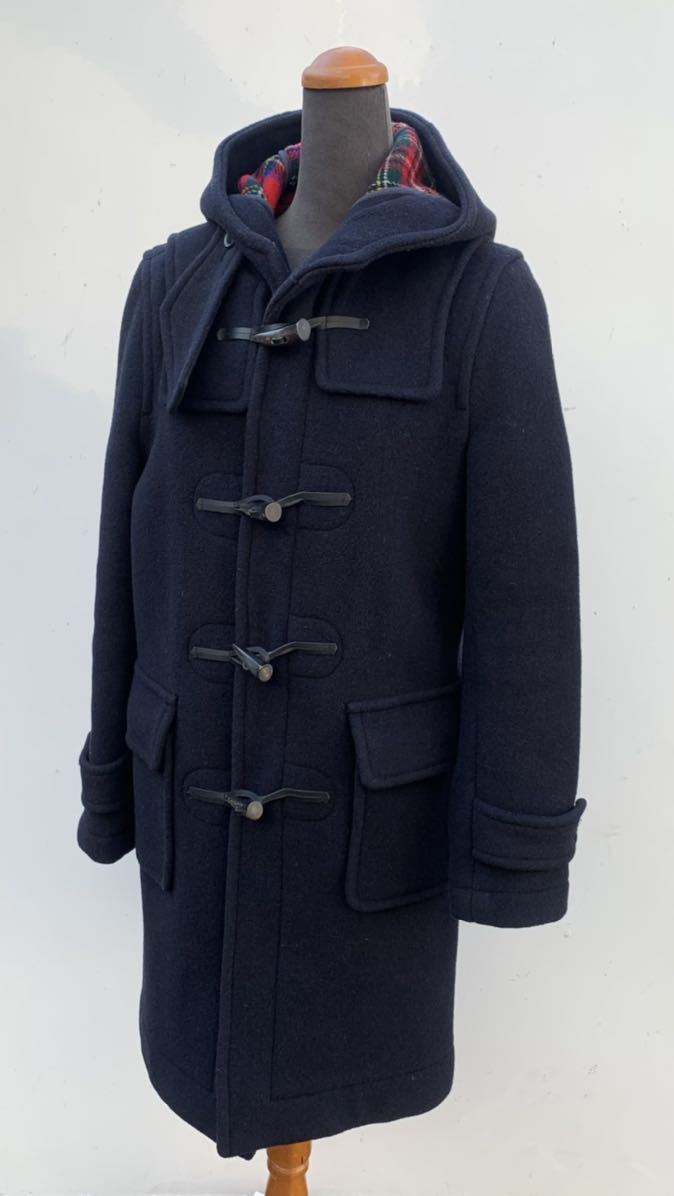 【美品】【イギリス製】LONDON TRADITION×URBAN RESEARCH別注 ERICA LONG ダッフルコート【34】ネイビー ロンドントラディション×UR拍卖
