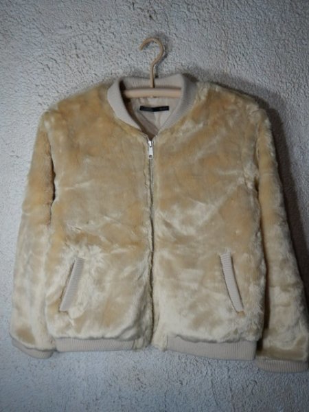 to4249 Heather ヘザー ジップ フェイク ファー ブルゾン 人気拍卖