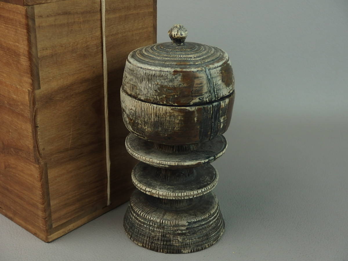 【骨董・茶道具】★古い 日本?李朝?中国★★薬壷 舎利塔 cr034sgl.8 仏教美術 百万塔拍卖