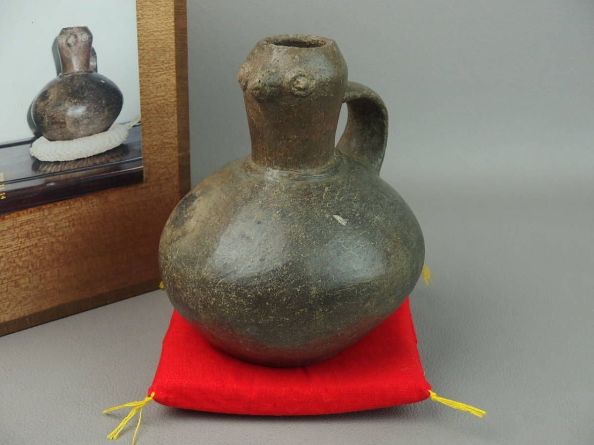 【骨董・茶道具】★弥生?南米?ハンネラ?中国?★★古い 鳥形土器 cr053tl.8 発掘品 出土品拍卖