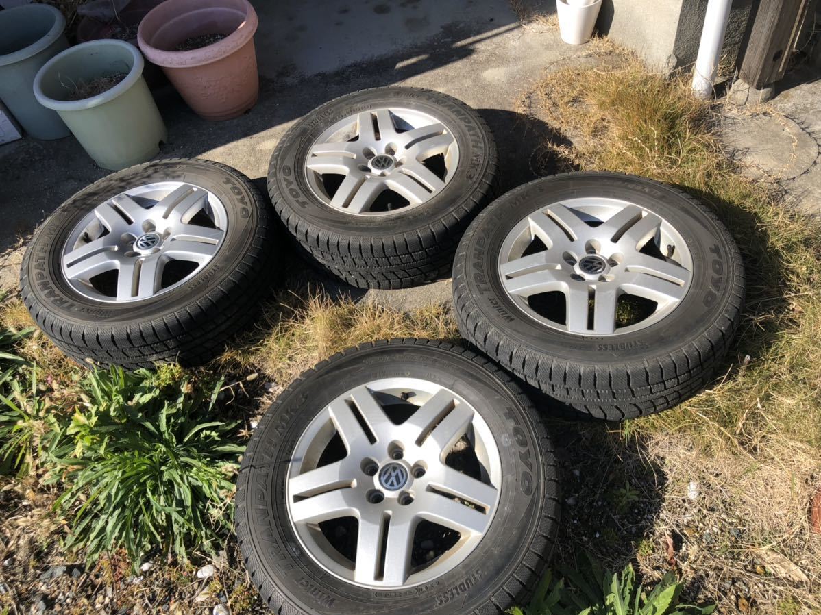 ゴルフワゴン用 スタッドレスタイヤ 195/65R15拍卖