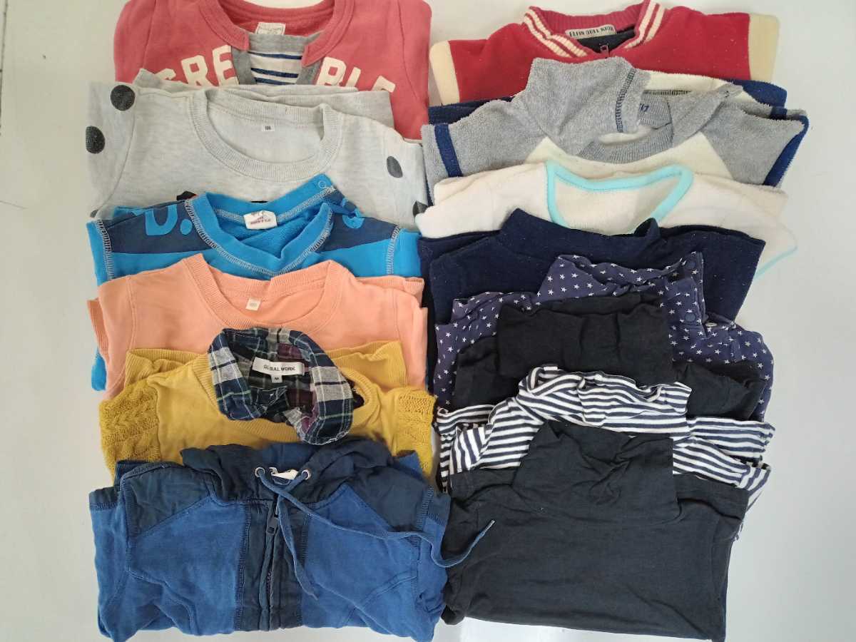 キッズ 子供服 トレーナー トップス 長袖シャツ等 まとめて 90cm-100cm拍卖