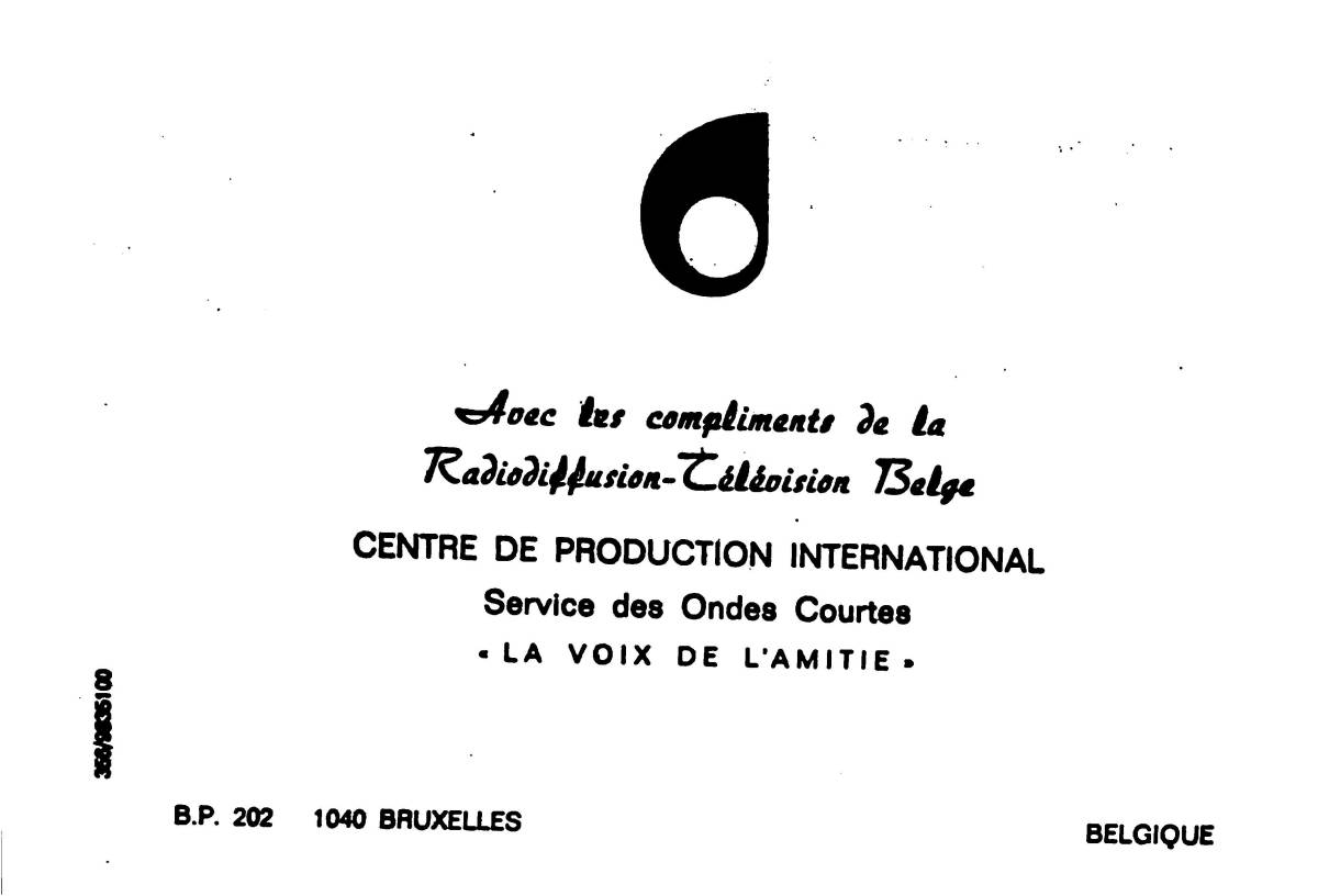 BCL★希少ベリカード★RTB★ベルギー国営放送+おまけ★YAESU★ヤエス★八重洲無線★通信用受信機★FRG-7取扱説明書★回路図付 拍卖