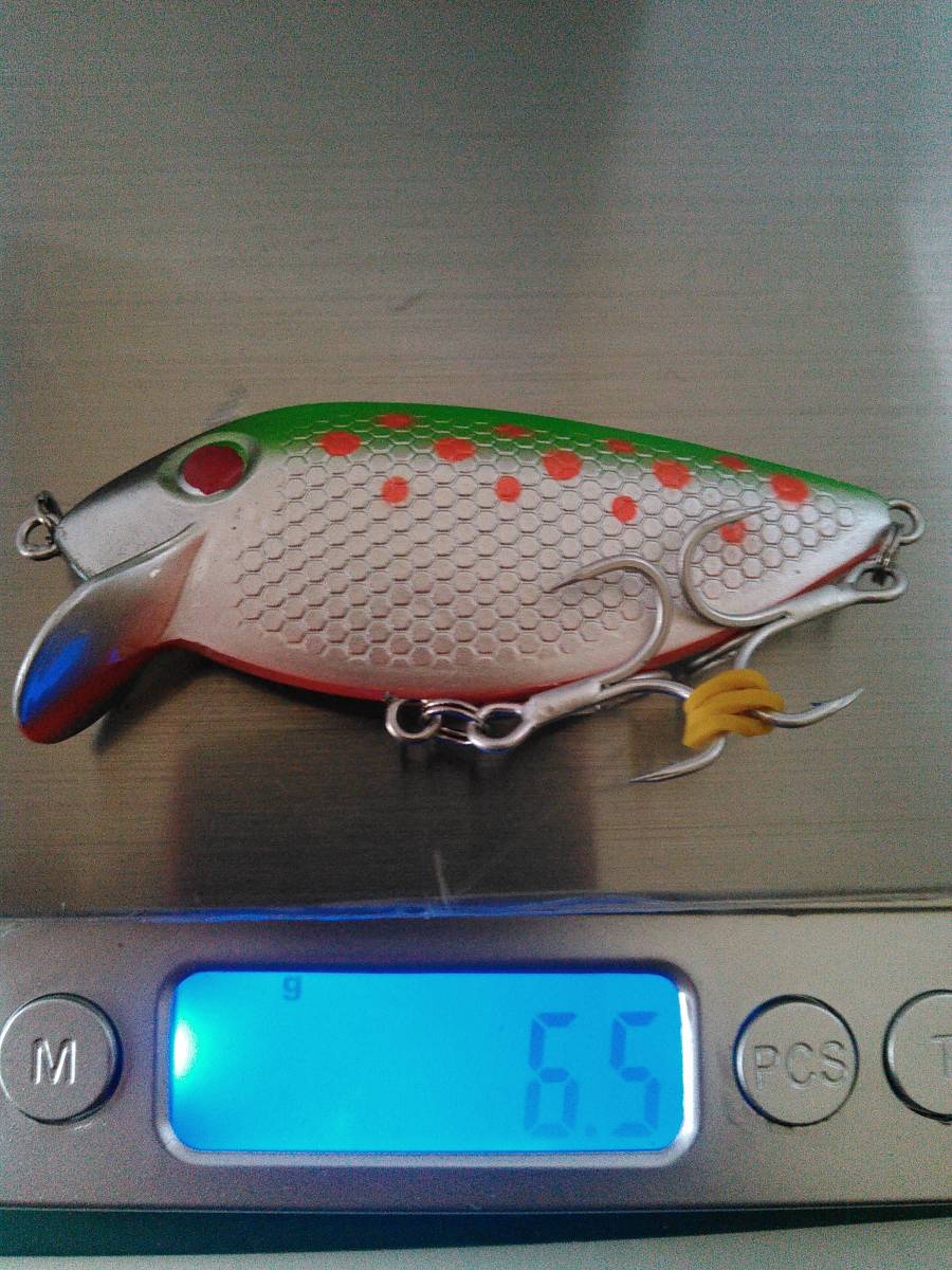 スイフィン風ミノー 65mm 6.5g カラー7 検)B級ルアー アメリカン ストーム ラパラ 野池 ブラックバス ナマズ トップ シーバス 拍卖