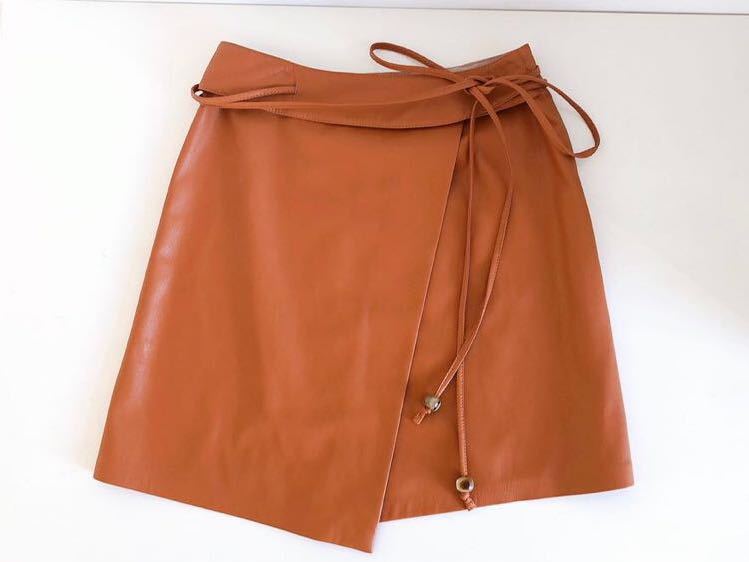 NANUSHKA ブラウン ヴィーガン レザー ミニスカート拍卖