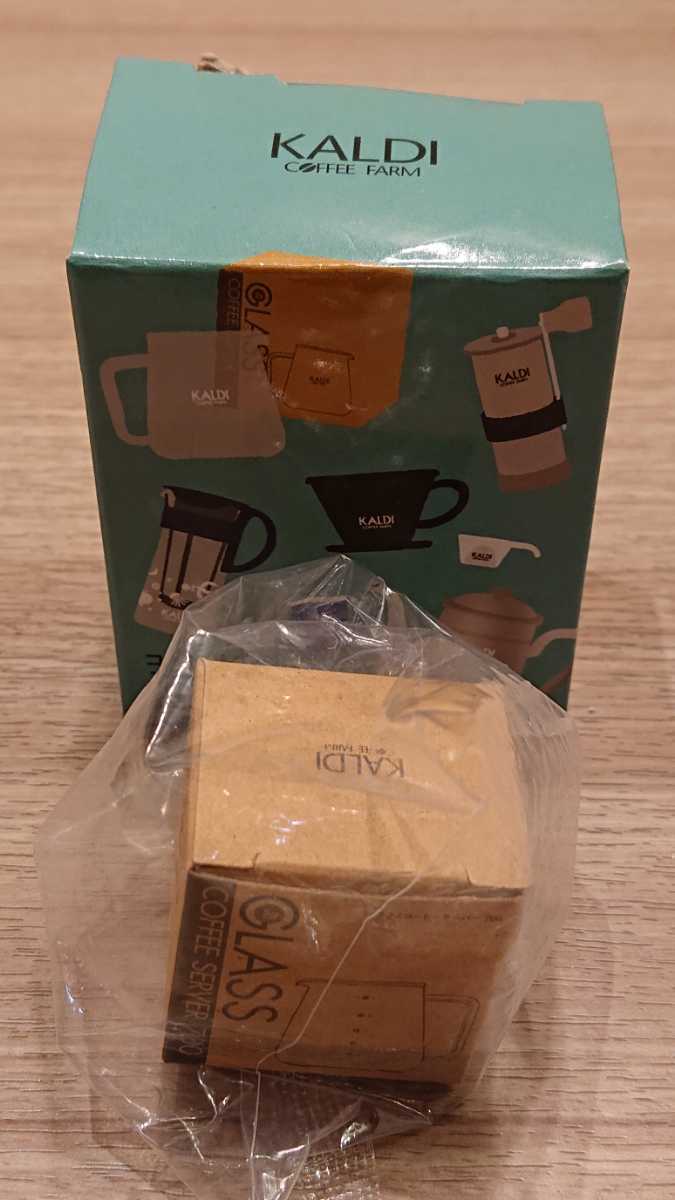 カルディ コーヒーグッズ ミニチュアフィギュア グラスコーヒーサーバー(箱つき)拍卖