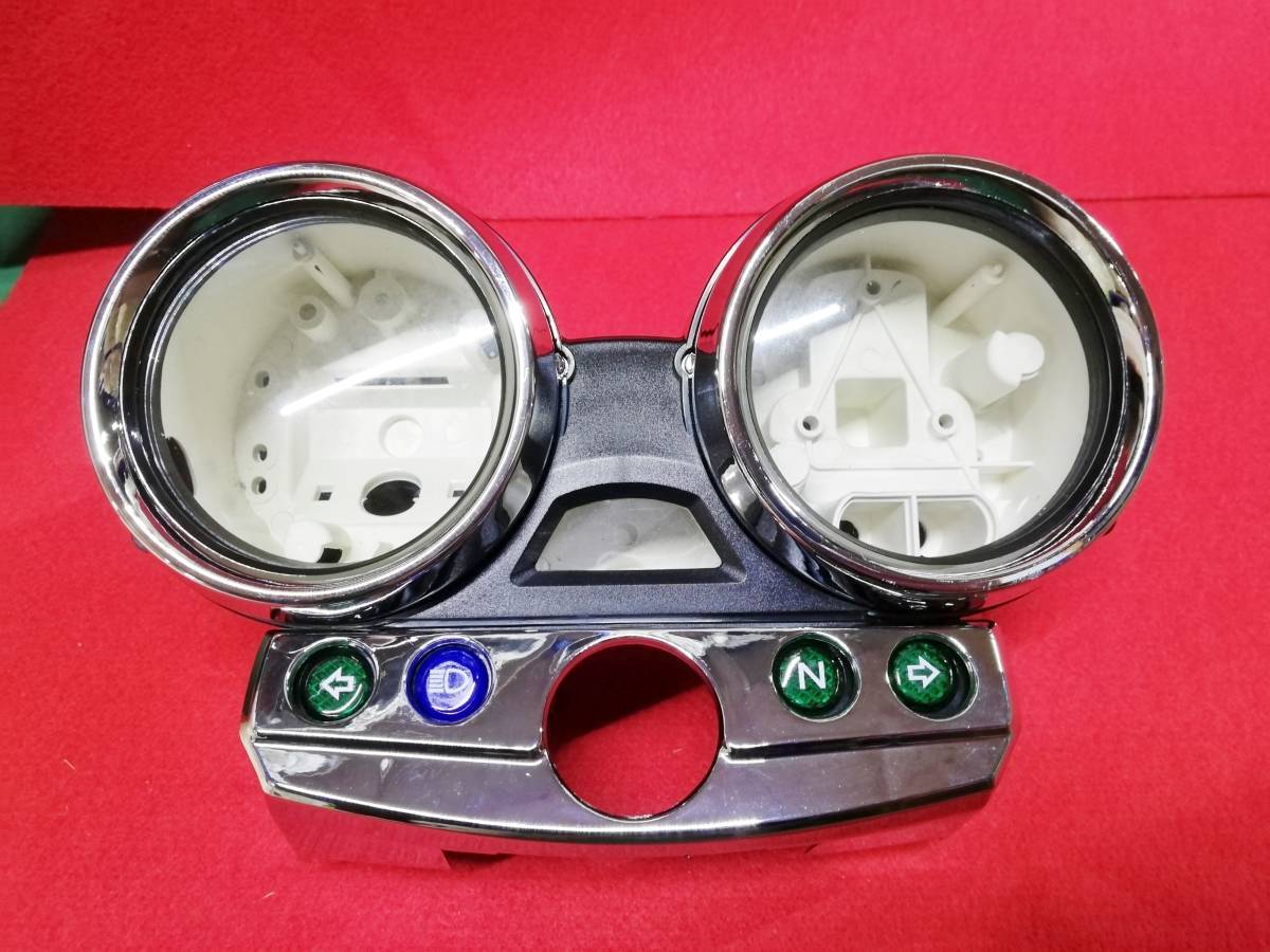 送料込 メーターカバー セット ゼファーχ/ゼファー400Χカイ 外装 ZR400Cメーターケース メーター カバーZR400Gメッキ ZRX400バリオス拍卖