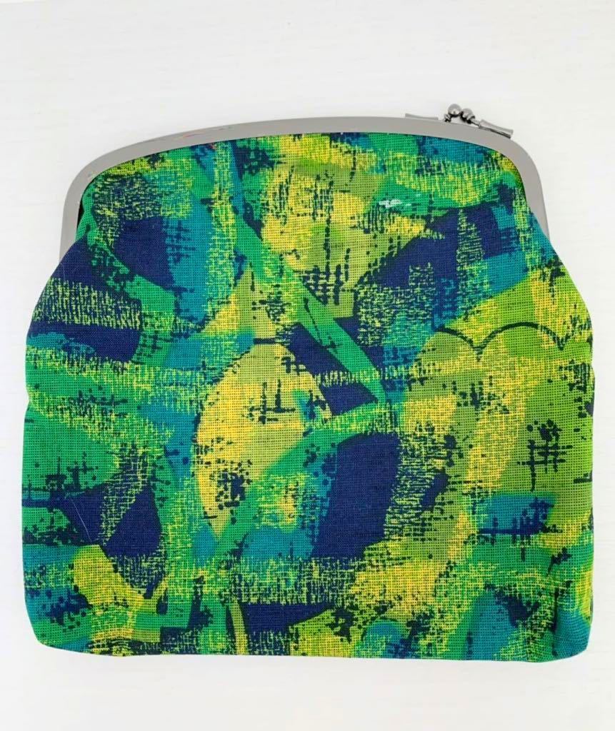 【未使用】モダン 大二つ折りがま口バッグ クラッチバッグ古帛紗 帛紗挟み 懐紙入れ 茶の袋物 足袋入れ 小物入れ 数寄屋袋拍卖