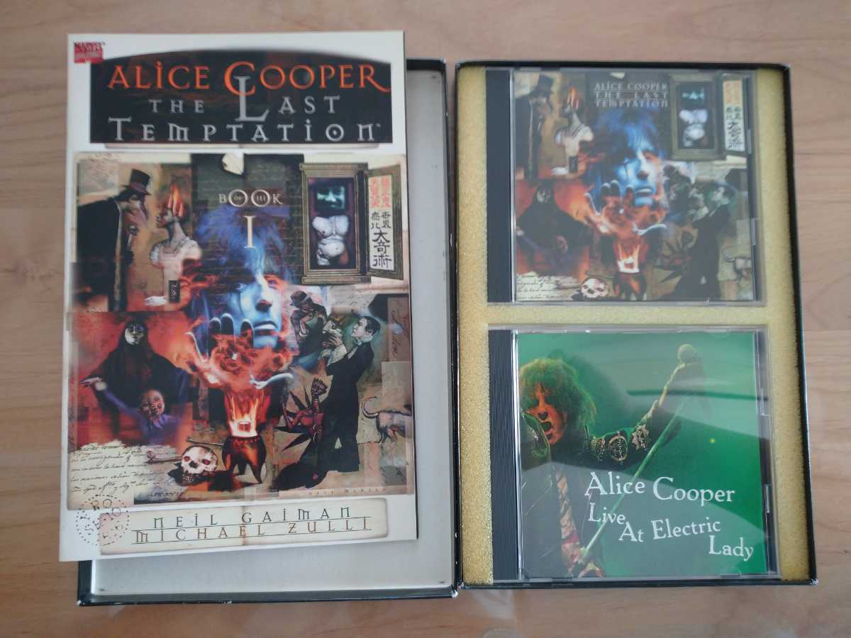 ★アリス・クーパー Alice Cooper ★Live At Electric Lady ★The Last Temptation ★2CD ★紙ボックス付(汚れあり) ★中古品拍卖
