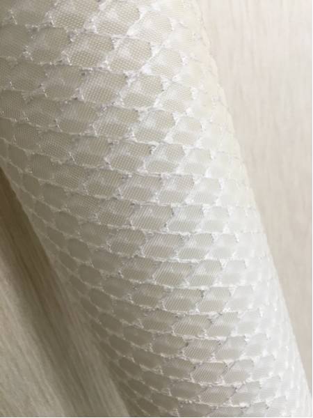 ■#188 新品 在庫処分 レース刺繍入りナイロンチュール生地 白 バッグ ハンドメイド ■拍卖