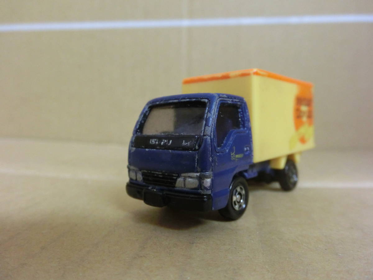 【中古品】いすゞ エルフ ミスタードーナツ 配送車 2001 青・黄 1/68 中国製拍卖