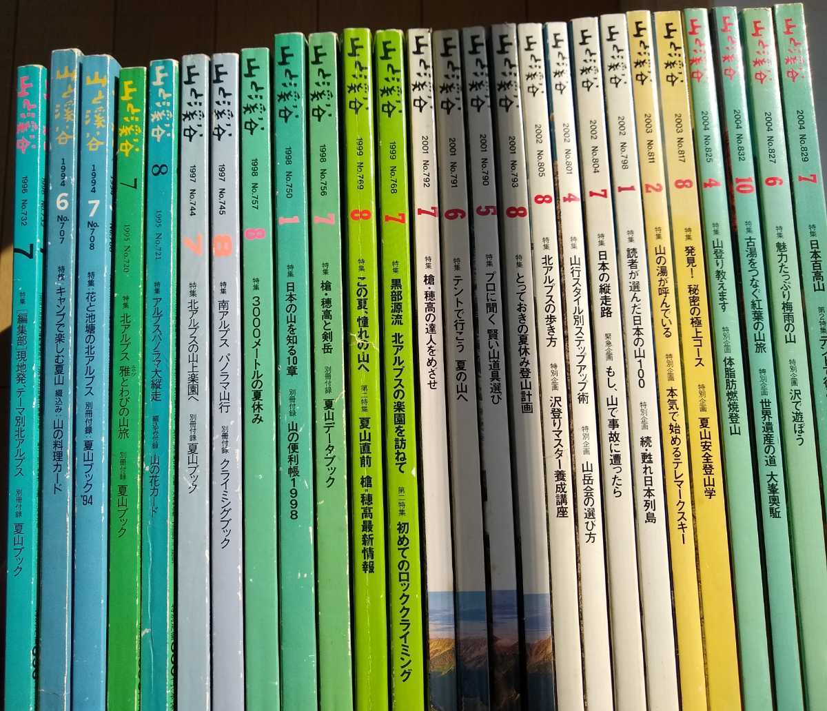 【バラ売り可】 山と渓谷 山と渓谷 登山 山登 り 夏山 縦走 北アルプス 南アルプス 中央アルプス 東北 紅葉 八ヶ岳 ガイド拍卖