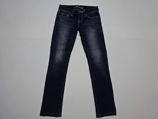 ●マウジー moussy デニム スキニーデニム 23(69) ストレッチ素材●1225●拍卖