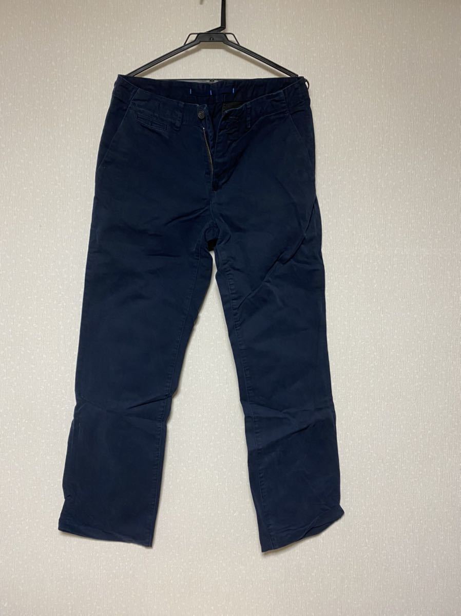 ★ランバンオンブルー ネイビーパンツ チノパン サイズ79 ネイビー 紺 ★拍卖