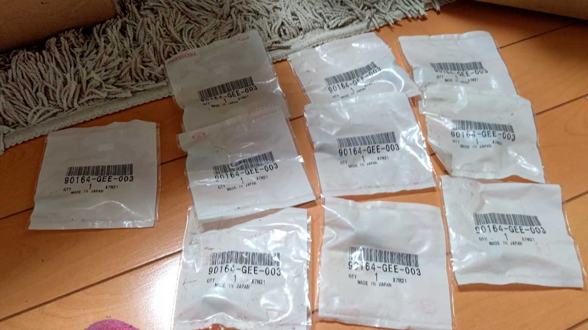 ホンダ 純正 未使用 フラット スクリュー 10個 セット ネジ ロック 90164-GEE-003 トゥデイ ディオ ズーマー ジョルノ Today Dio HONDA拍卖