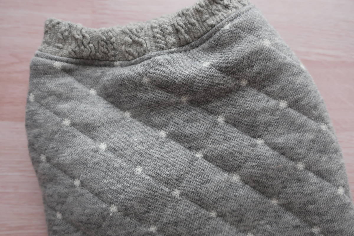 【SS】秋冬キルトニット シンプルグレー 小型犬犬服ドッグウエアハンドメイド拍卖