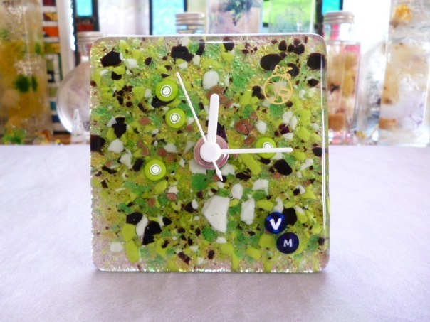 β Venetian murano glass ベネチアングラス 置時計 掛時計β ムラーノ ベネチアンガラス 時計 ヴェネチアン 置き時計 ベネチアン 掛け時計拍卖