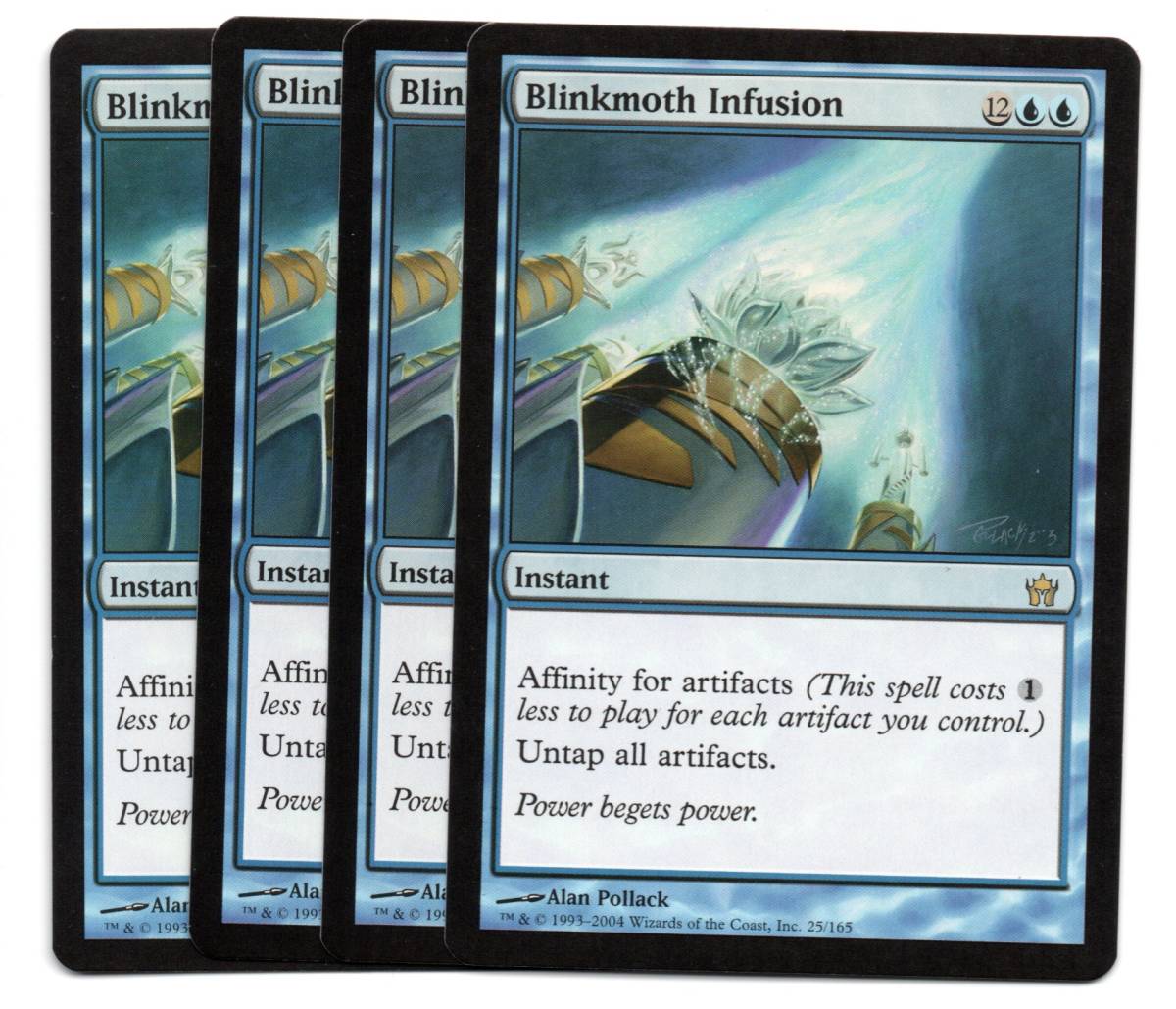 即決 MTG ちらつき蛾の注入/Blinkmoth Infusion 英語 4枚セット拍卖