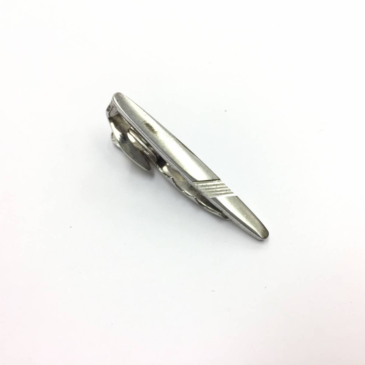 タイピン HICKOK:ヒコック GERMANSILVER:ジャーマンシルバー 短め シンプル メンズアクセサリー 銀色 拍卖