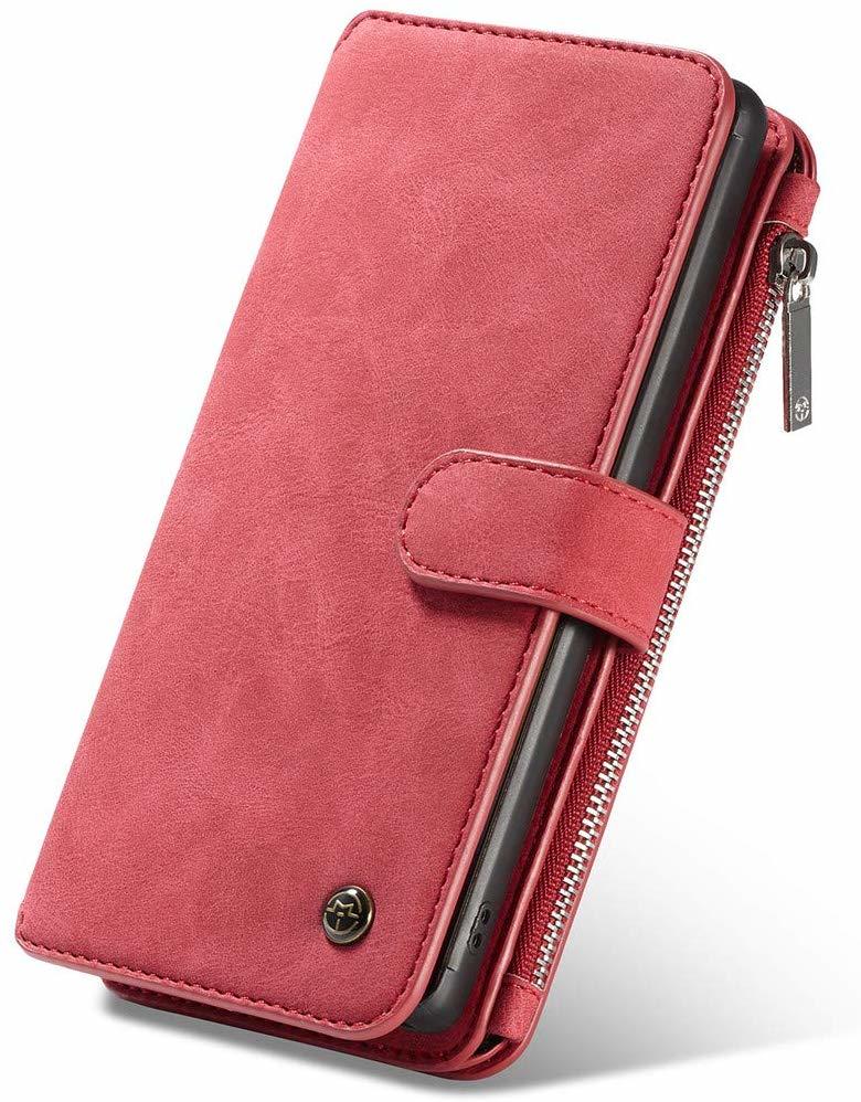 galaxy note10+ ケース ギャラクシーノート10+ レザーケース SC-01M/SCV45 お財布付き 取り外す可能 カード収納 5拍卖