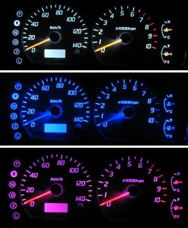 エブリイ DA62 スピードメーターLED照明1台分セット!ホワイト拍卖