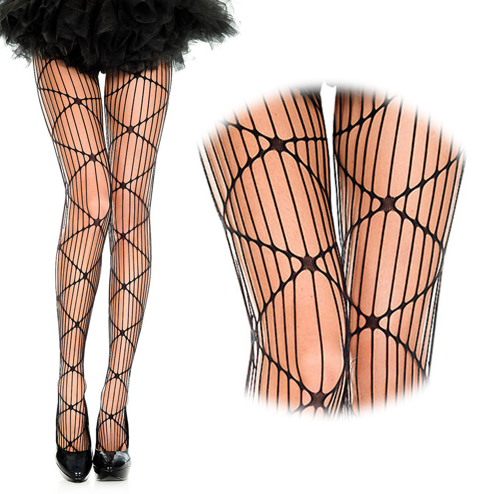 MUSICLEGS 個性派ネットパターン スパンデックスタイツ拍卖