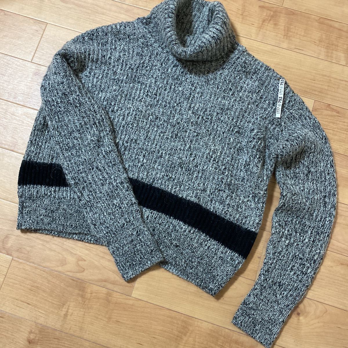 BRAHMIN ニット ハイネックセーター モヘア混 38 グレー 美品 クリーニング済拍卖