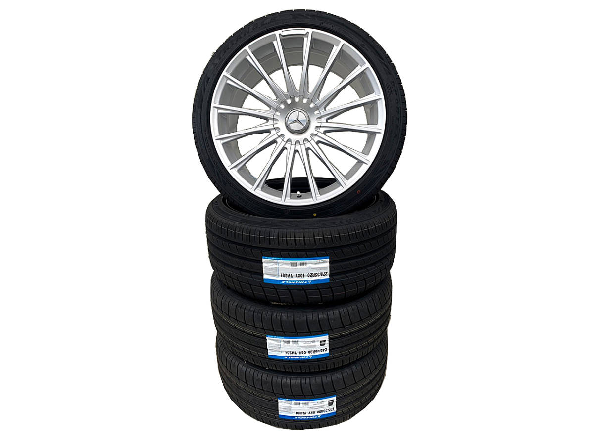 W222 W223 20インチ アルミ ホイール + タイヤ セット 4本 8.5J 9.5J 5H 112 245/40R20 275/35R20 S16S ベンツ Sクラス 等 国内発送 即納拍卖