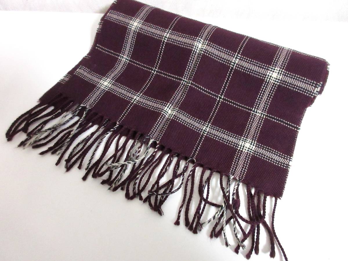 リーガル REGAL チェック柄 マフラー yg336拍卖