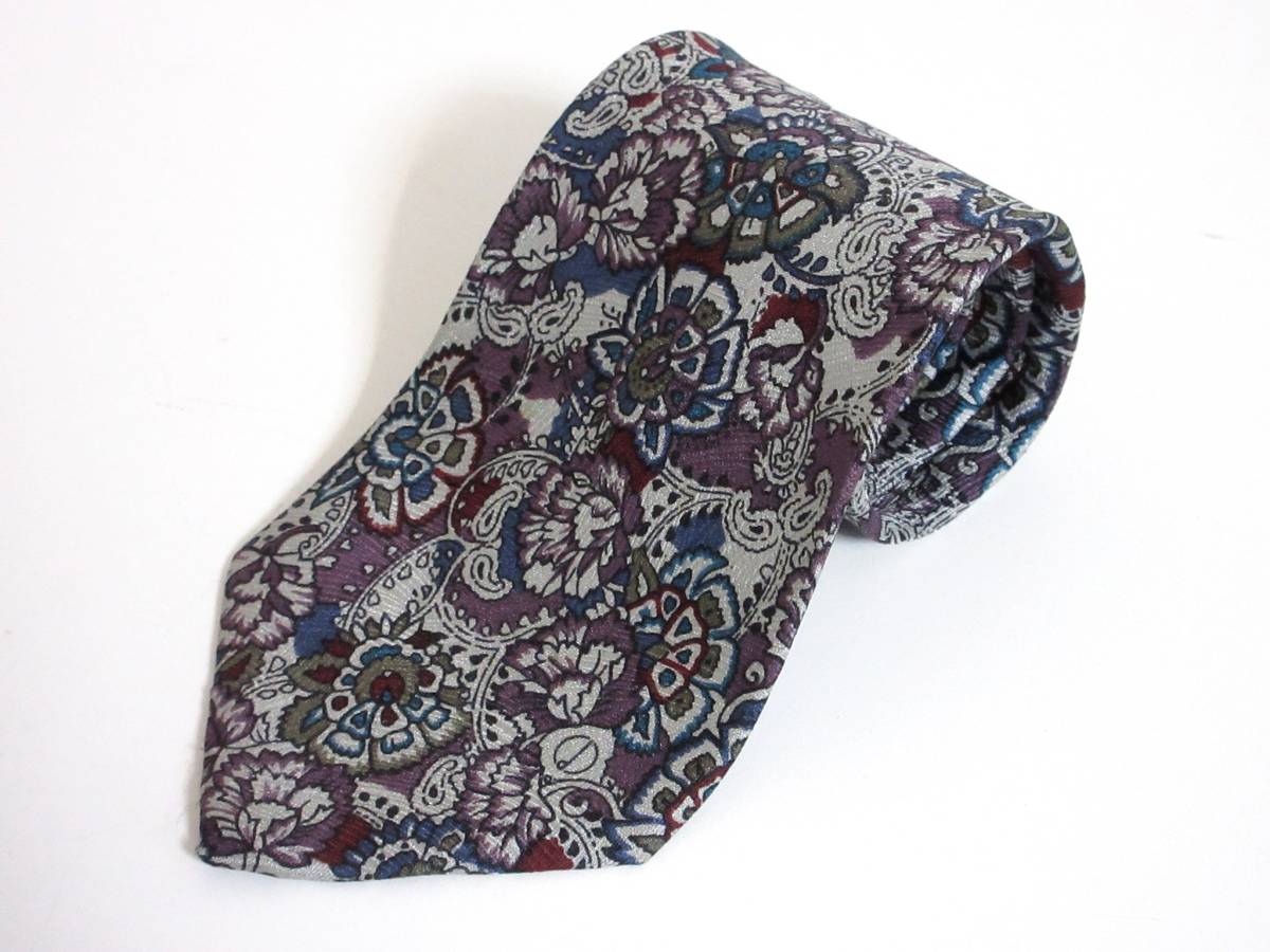 ダンヒル Dunhill シルク100% ネクタイ 総柄 yg396拍卖