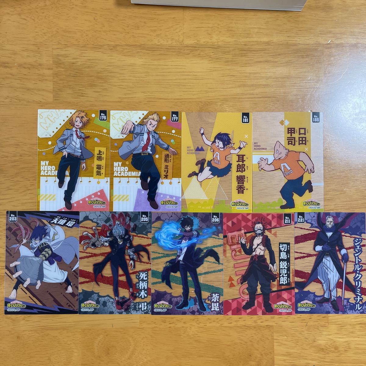 送料無料 僕のヒーローアカデミア クリアカードコレクションガム4 9枚セット拍卖