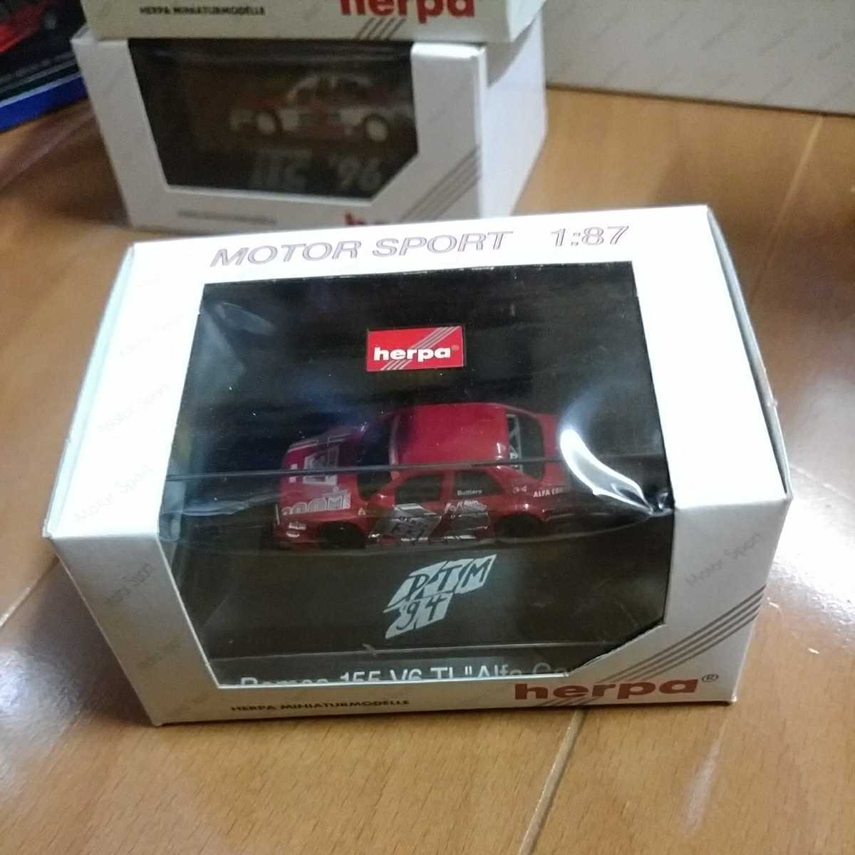 herpa ヘルパ 1/87 ALFA ROMEO 155 V6 T1 アルファロメオ DTM 1994 アルファ コルセ No.33 ALFA CORSE拍卖