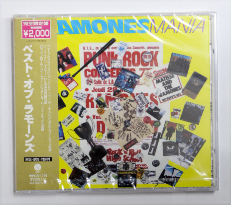 未開封 RAMONES ラモーンズ 【RAMONES MANIA ベスト・オブ・ラモーンズ】拍卖