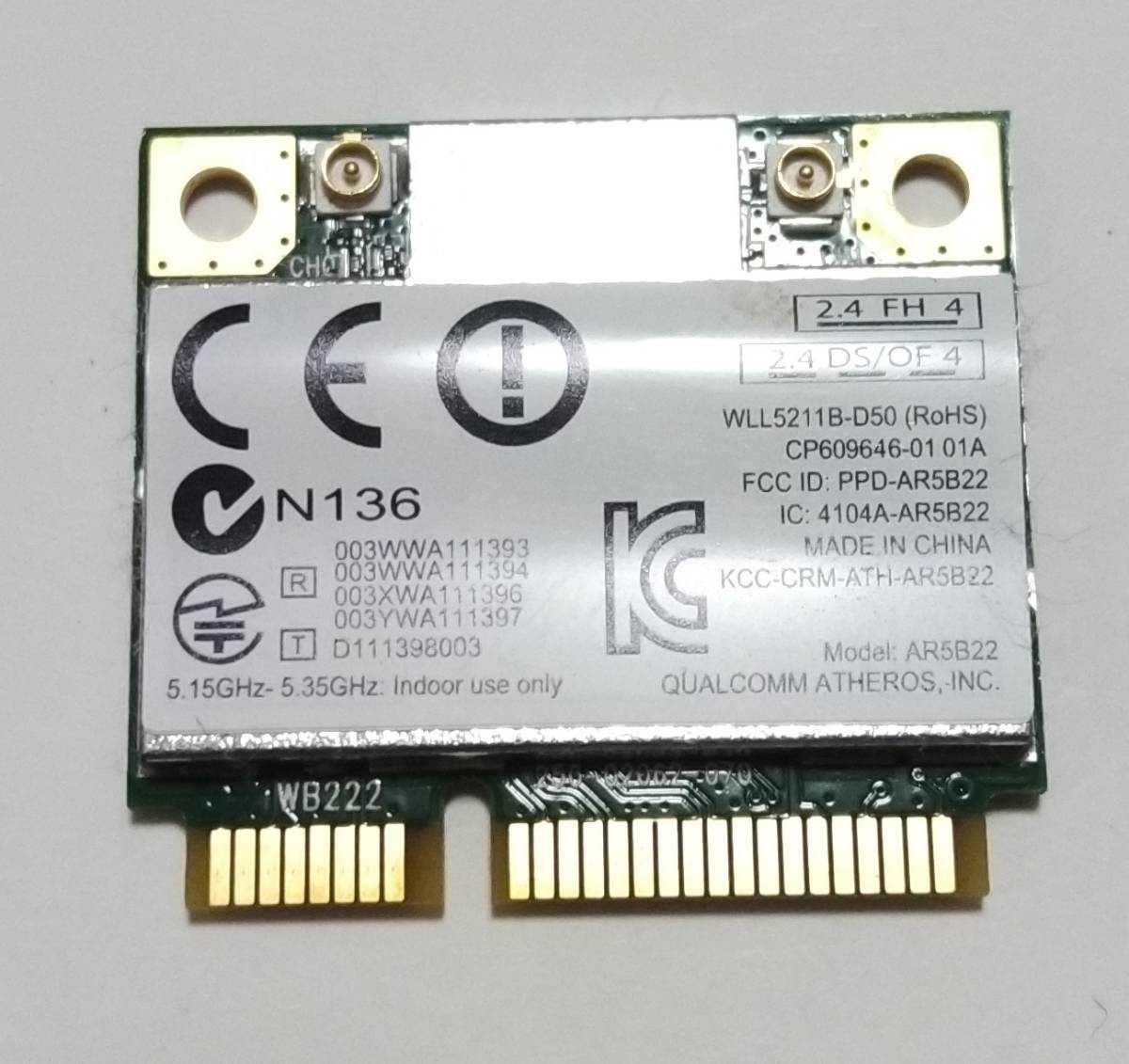 FMV LIFEBOOK SH90/P 修理パーツ 送料無料 WIFIカード拍卖