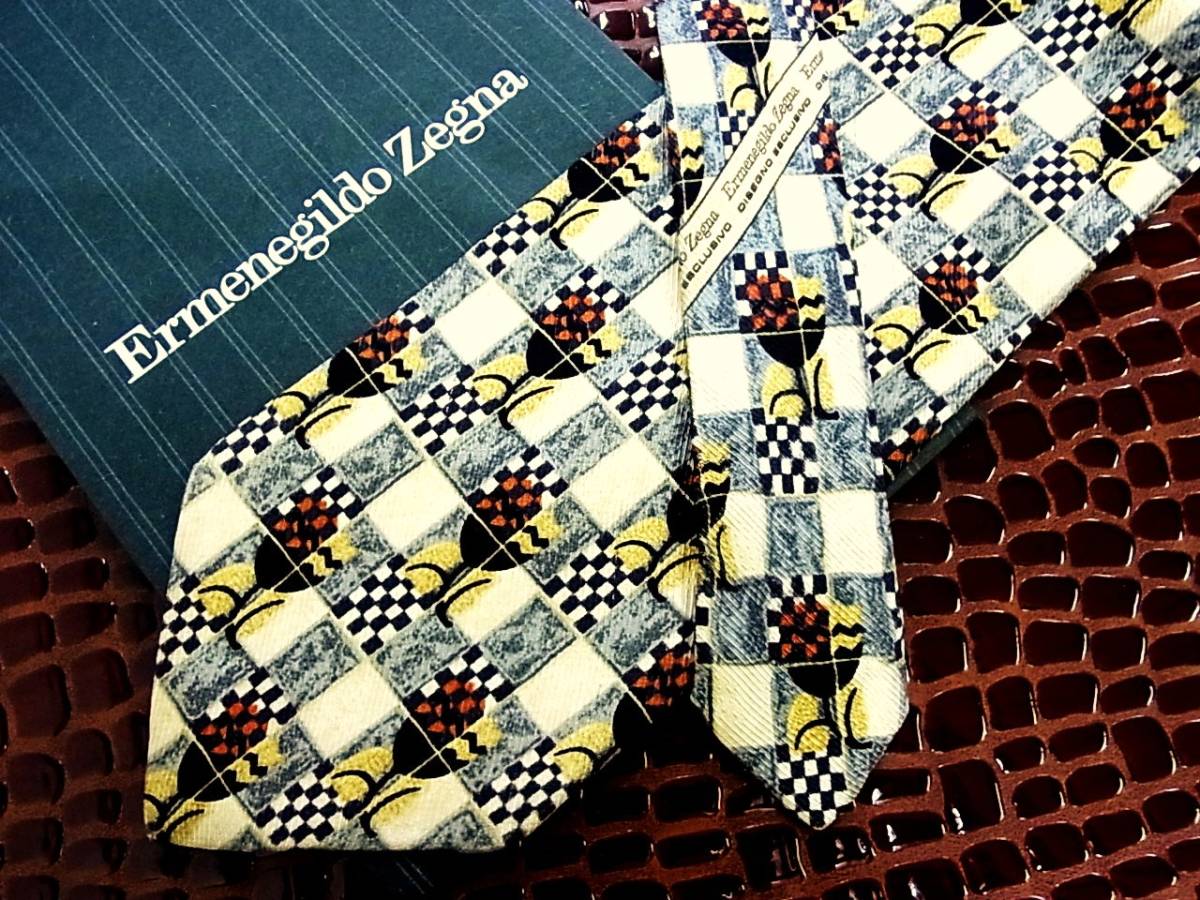 ○E772N●USED並●【Zegna】ゼニアのネクタイ拍卖