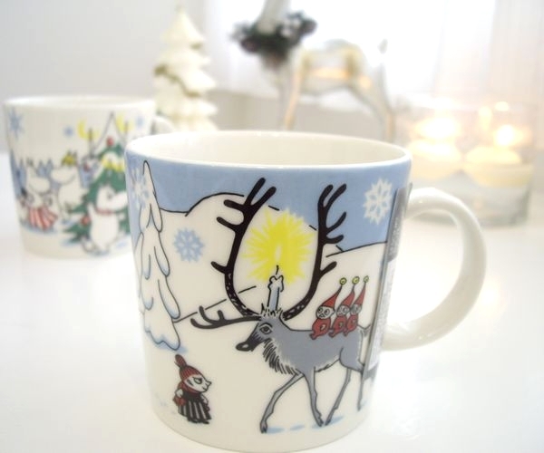 希少◆廃盤 ARABIA / アラビア 2012クリスマス ムーミン マグカップ ウィンター moomin winter forest X'mas 限定 北欧 食器拍卖