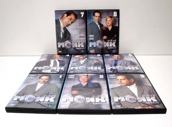 ☆名探偵モンク/シーズン5 全8巻 美品 検)DVD/テレビドラマ/海外/トニー・シャルーブ/トレイラー・ハワード/テッド・レヴィン/サスペンス拍卖