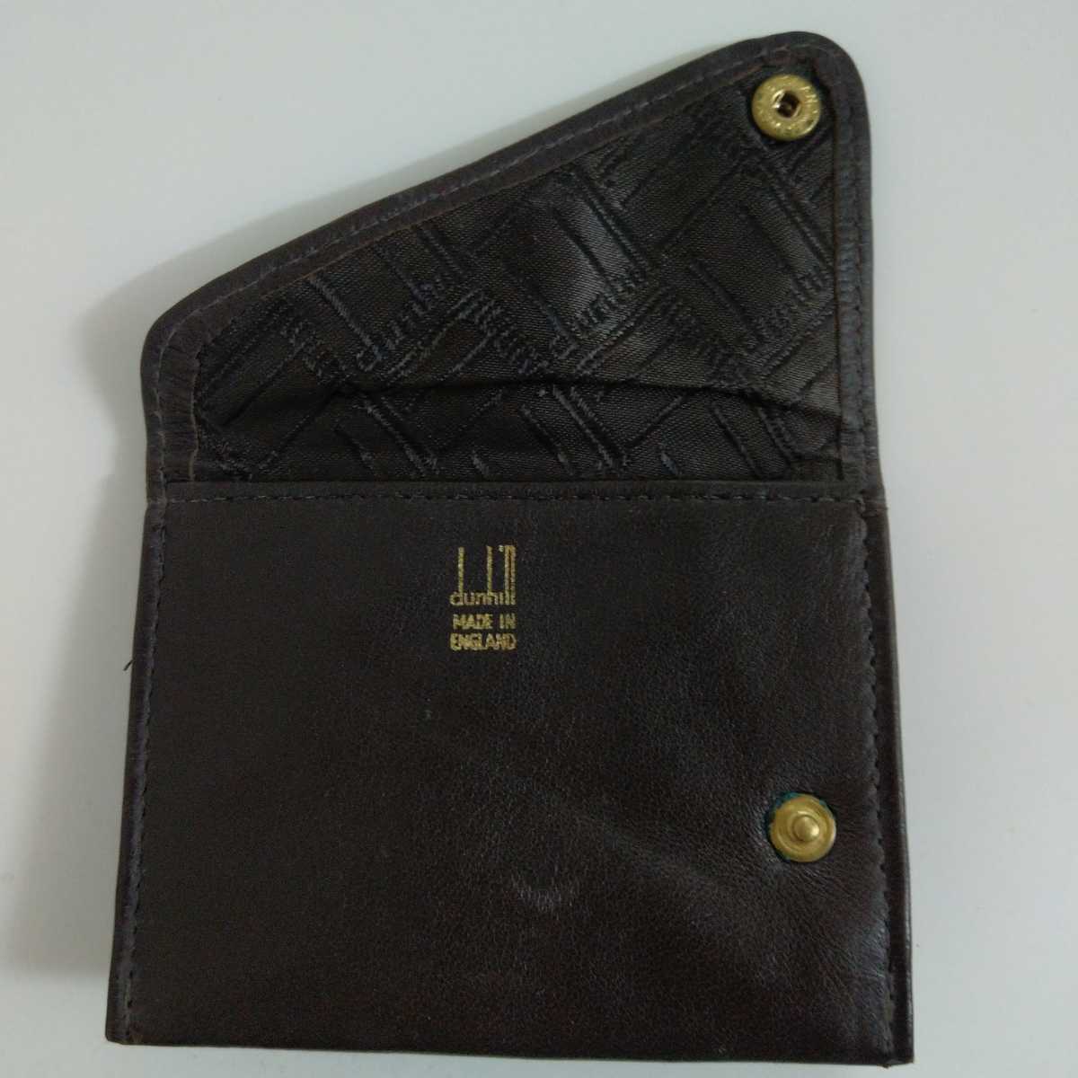 dunhill ダンヒル財布 小銭入れ 皮 レザー 茶色拍卖