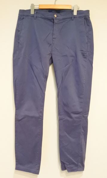 ZARA MAN ザラ パンツ チノパン コットンパンツ ストレッチ 32 ネイビー ymdnrk a201h②1210拍卖