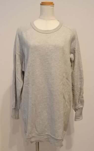 ZARA ザラ トレーナー チュニック丈 長袖 Mサイズ グレー ymdnrk a201h②1210拍卖