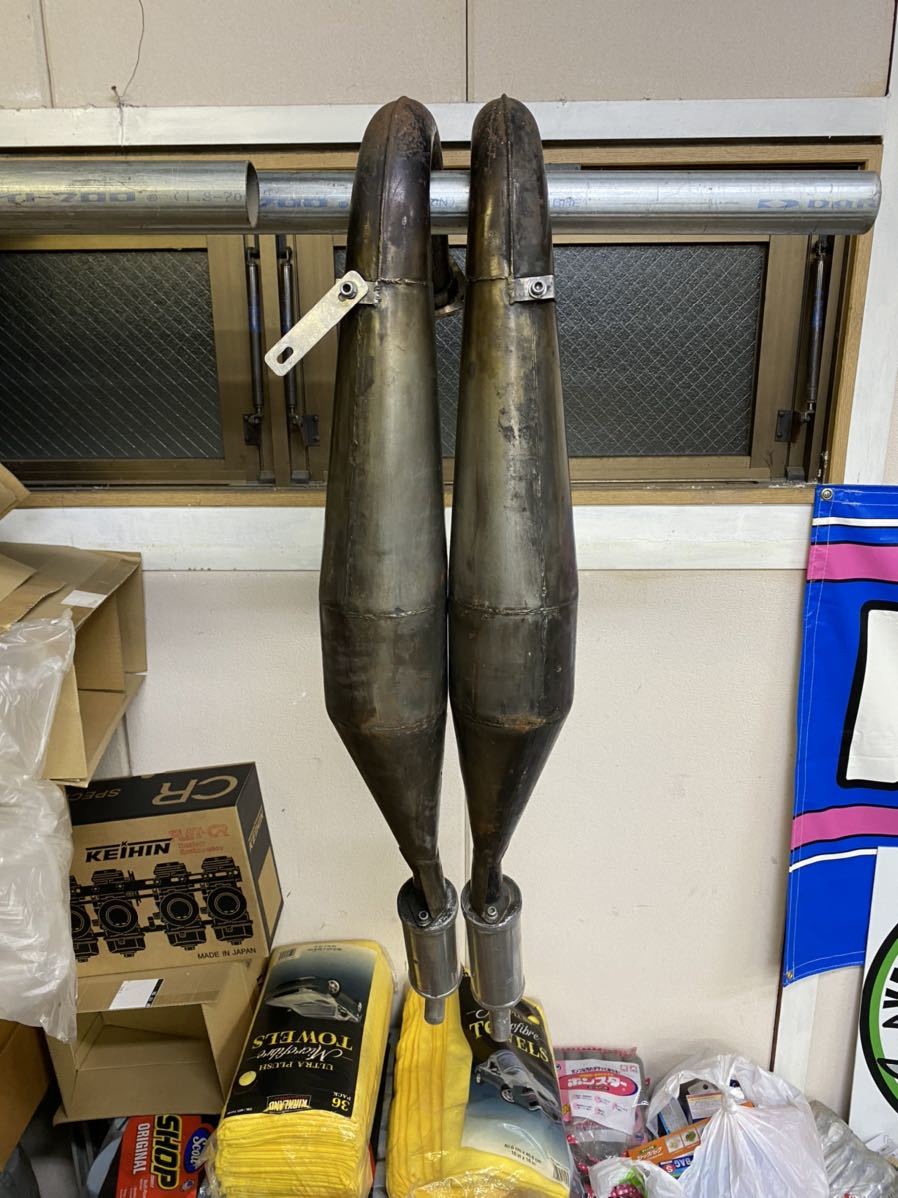 当時物 城北ムラカミ RZ250 RZ350 JMSP レーシング チャンバー GT380 GT550 GT750 KH250 KH400 350SS Z1 Z2 Z400FX CBX400F CB400F拍卖