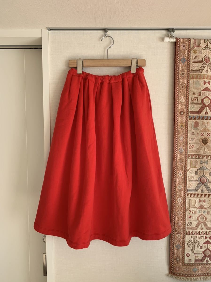 マルニ スカート 裏起毛 赤 レッド 差し色 ボトム MARNI フリーサイズ フレアスカート ☆拍卖