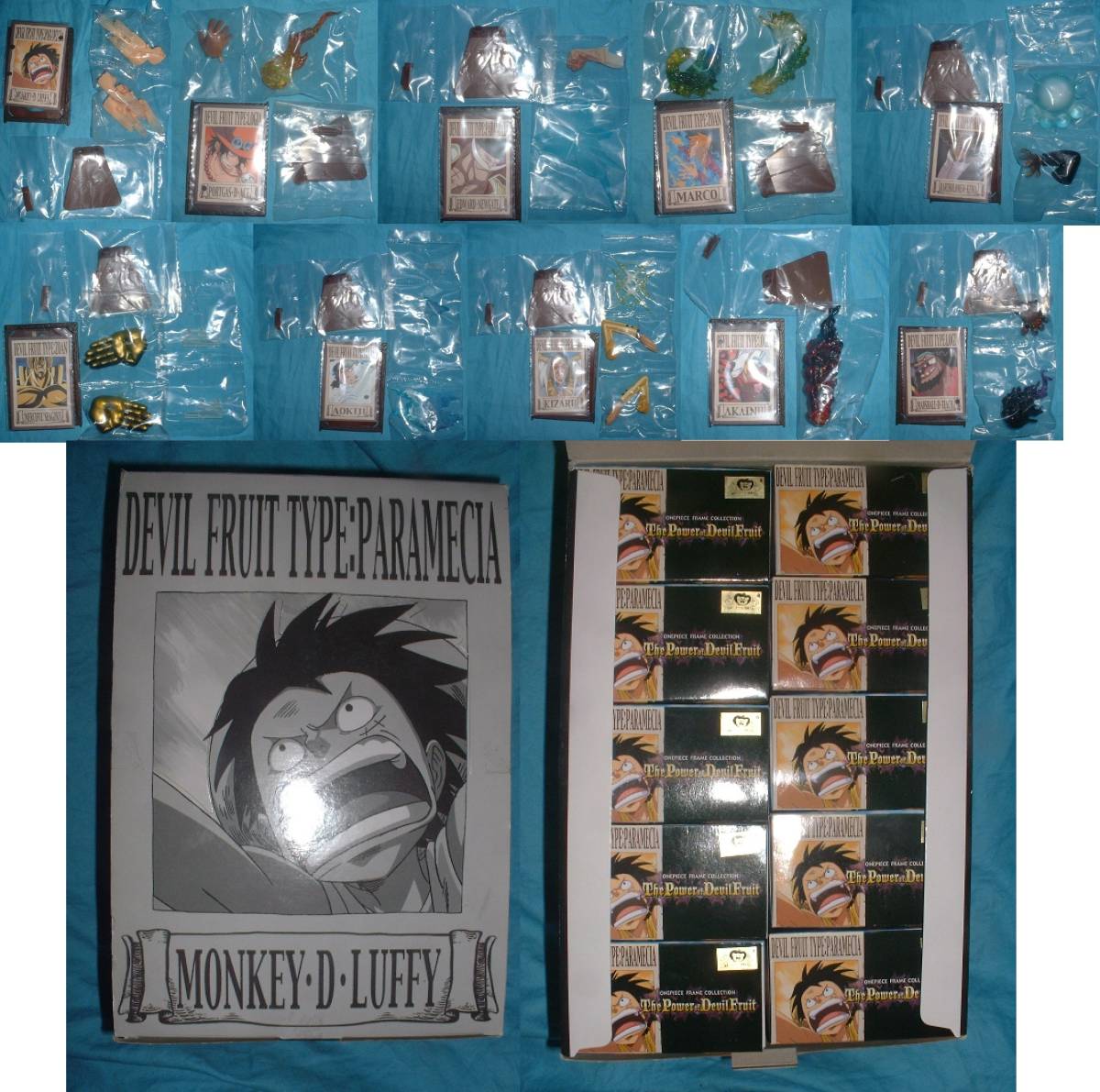 ワンピース フレームコレクション ザ パワー オブ デビル フルーツ 全10種セット (The Power Devil Fruit 手配書)拍卖