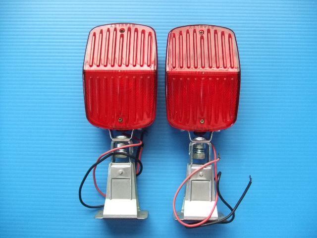 当時物 スタンレー 角型 凸レンズ ストップランプ 旧車 STOPランプ 昭和 補助灯 赤灯 角形 高速有鉛 ホットロッド トラック 赤色灯 新品sub拍卖