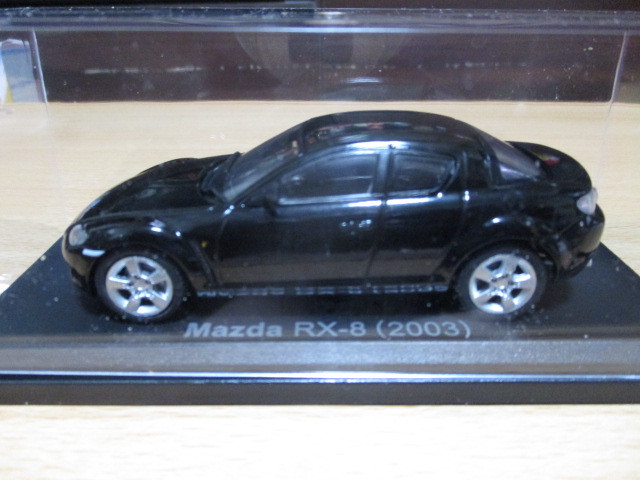 アシェット 1/43 「 マツダRX-8 」 2003y ブラック・メタリック ・送料 500円(レターパック発送)拍卖